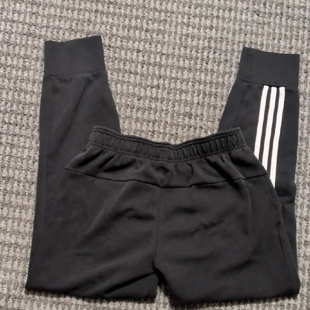 Adidas Black Joggers with White Stripes - Picture 6 of 9